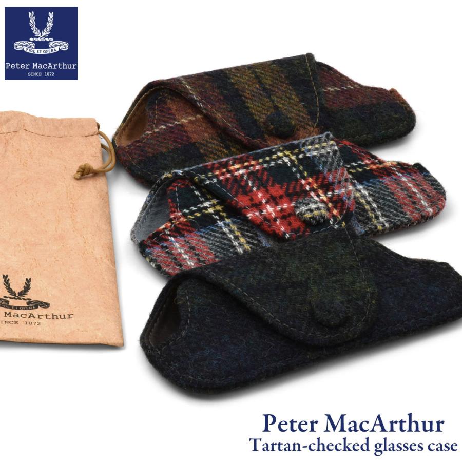 Peter MacArthur/ピーターマッカーサー タータンチェック掛けカバー メール便：1個まで】 ピーターマッカーサー C-130 メガネケース Peter