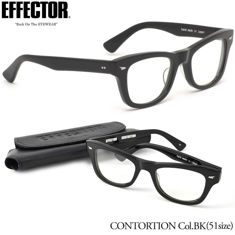 ❤在庫販売❤ EFFECTOR エフェクター メガネ CONTORTION BK 51サイズ
