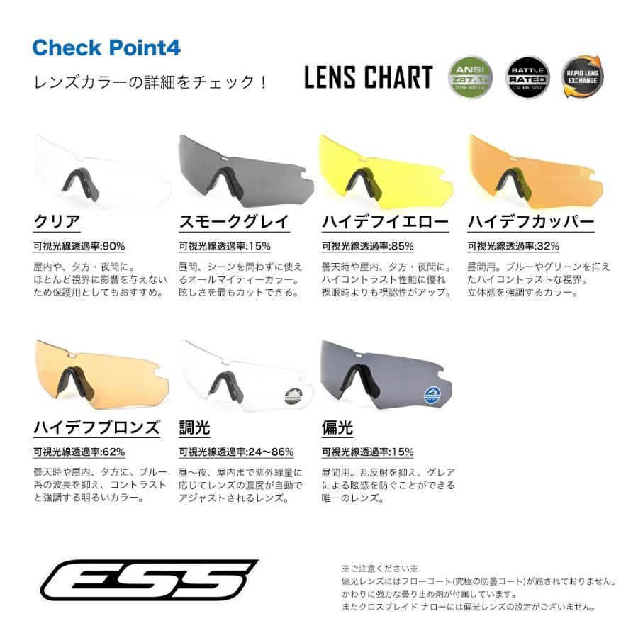 ESS サングラス クロスシリーズ カスタムオーダー CROSSBOW