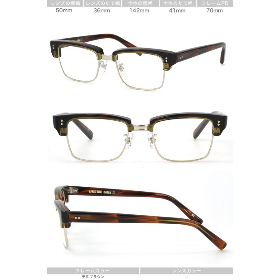 EFFECTOR エフェクター メガネ delay3 DE 50サイズの画像