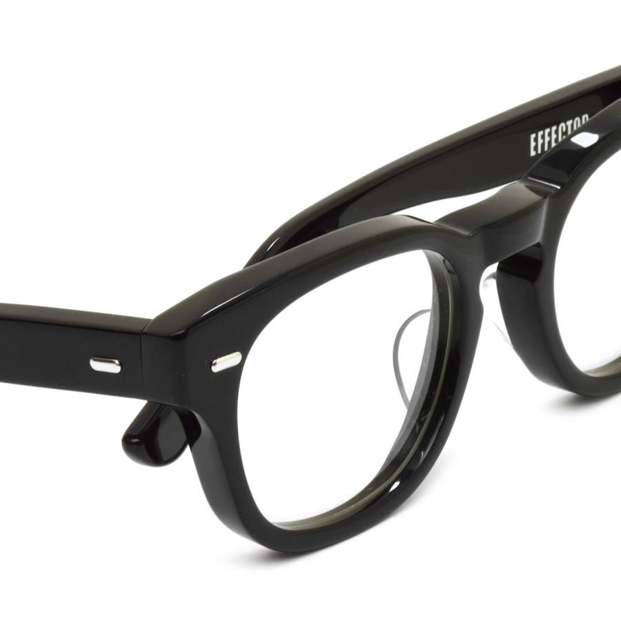 エフェクター DENHAM 1 BK 51サイズ クリア サングラス EFFECTOR × DENHAM THE JEANMAKER デンハム 日本製｜thats-net｜05