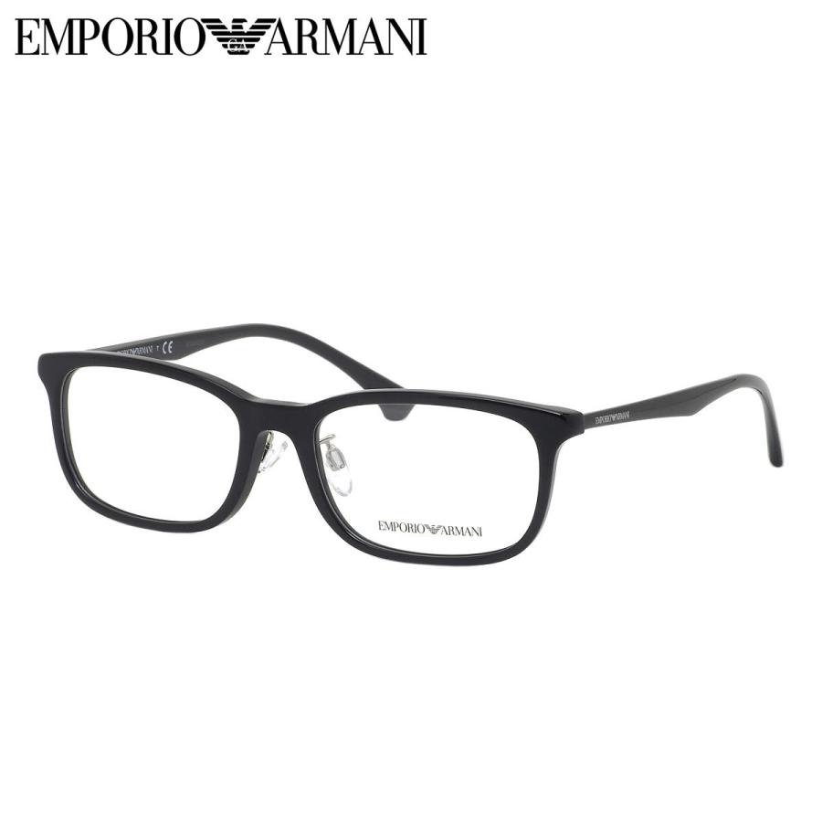エンポリオアルマーニ EA3191D 5017 55 メガネ EMPORIO ARMANI 黒縁 くろぶち シンプル 無地 メンズ レディース
