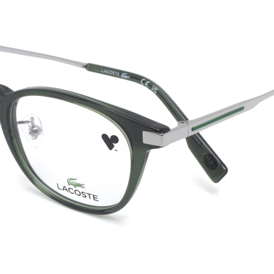 ラコステ メガネ L2957LB 300 48 LACOSTE ボスリントン βチタン_4