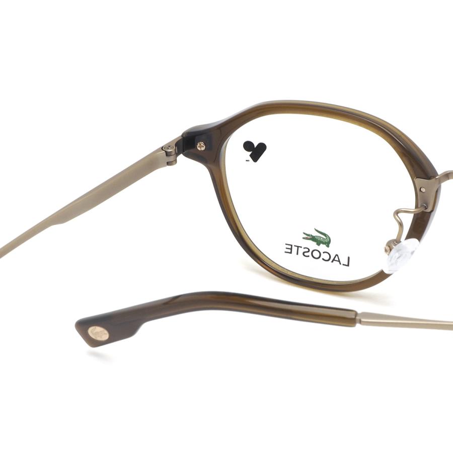 ラコステ メガネ L2958LB 275 48 LACOSTE クラウンパント βチタン_5