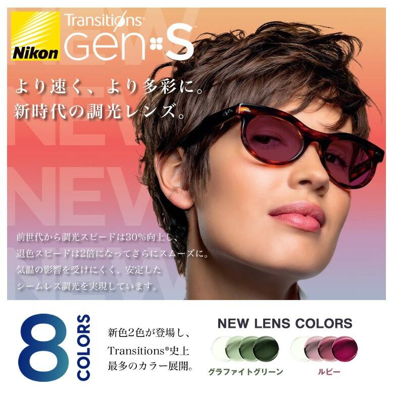 ニコン（Nikon） ライト3-BAS 1.60内面非球面 調光レンズ NL3-BAS