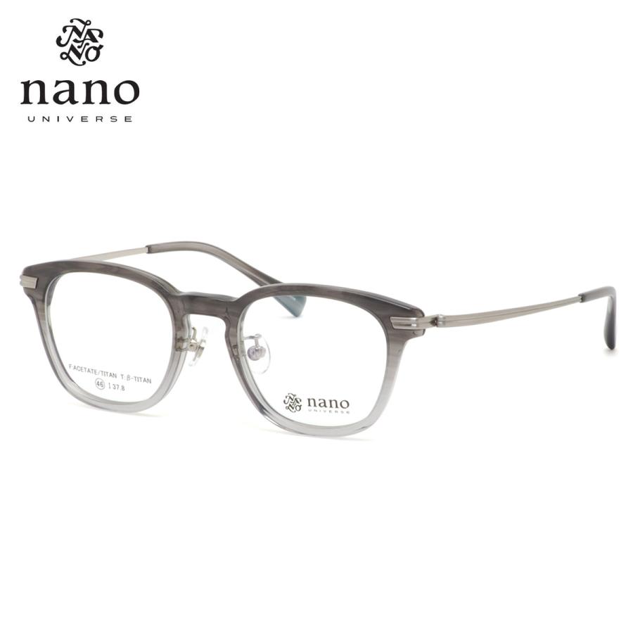 3口 NANO universe（ナノ・ユニバース） NU-2038 3 46 メガネ βチタン
