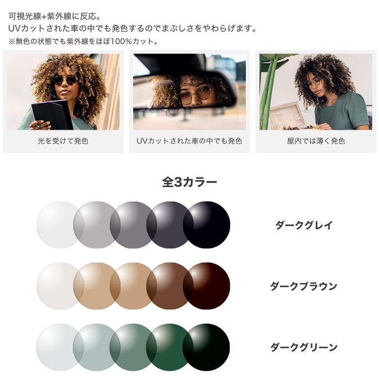 ニュールックスWF1.67 センシティダーク 1.67両面非球面 可視光調光レンズ カーブ付き対応 HOYA NULUX WF 1.67 SENSIT |  | 02