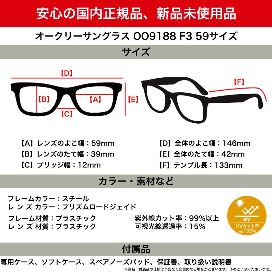 OAKLEY オークリー サングラス OO9188 F3 59サイズ FLAK 2.0 XL OAKLEY オークリー サングラス OO9188 F3 59サイズ FLAK 2.0 XL