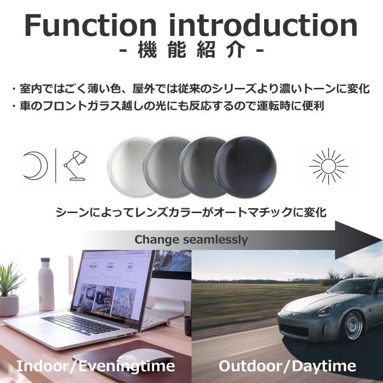 ポラロイド PLDCN0020/F 49サイズ トランジションズ エクストラアクティブ ポラライズド 調光 偏光 サングラス 度付き Polaroid[OS] |  | 03