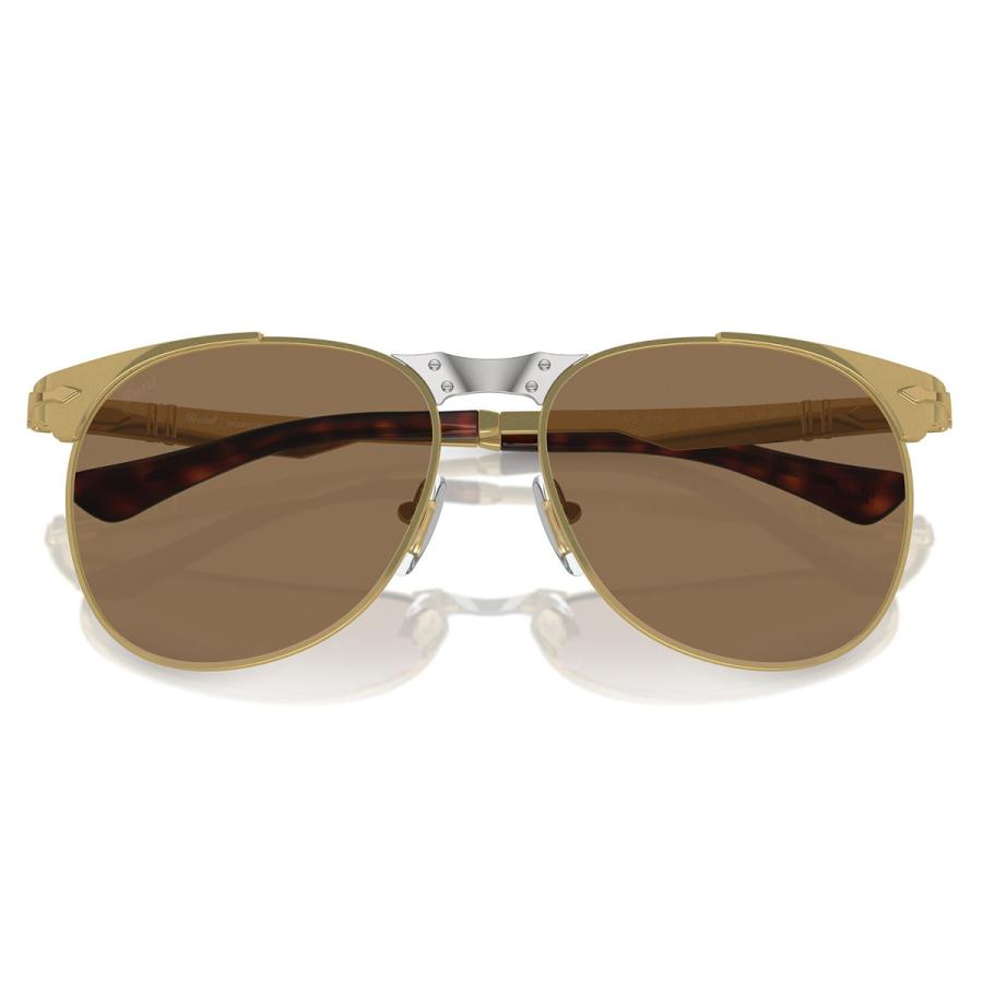 ペルソール サングラス PO1016S 515/GI 57 Persol 649 IRON 強化ガラスレンズ トランジションズ 調光レンズ TRANSITIONSの画像