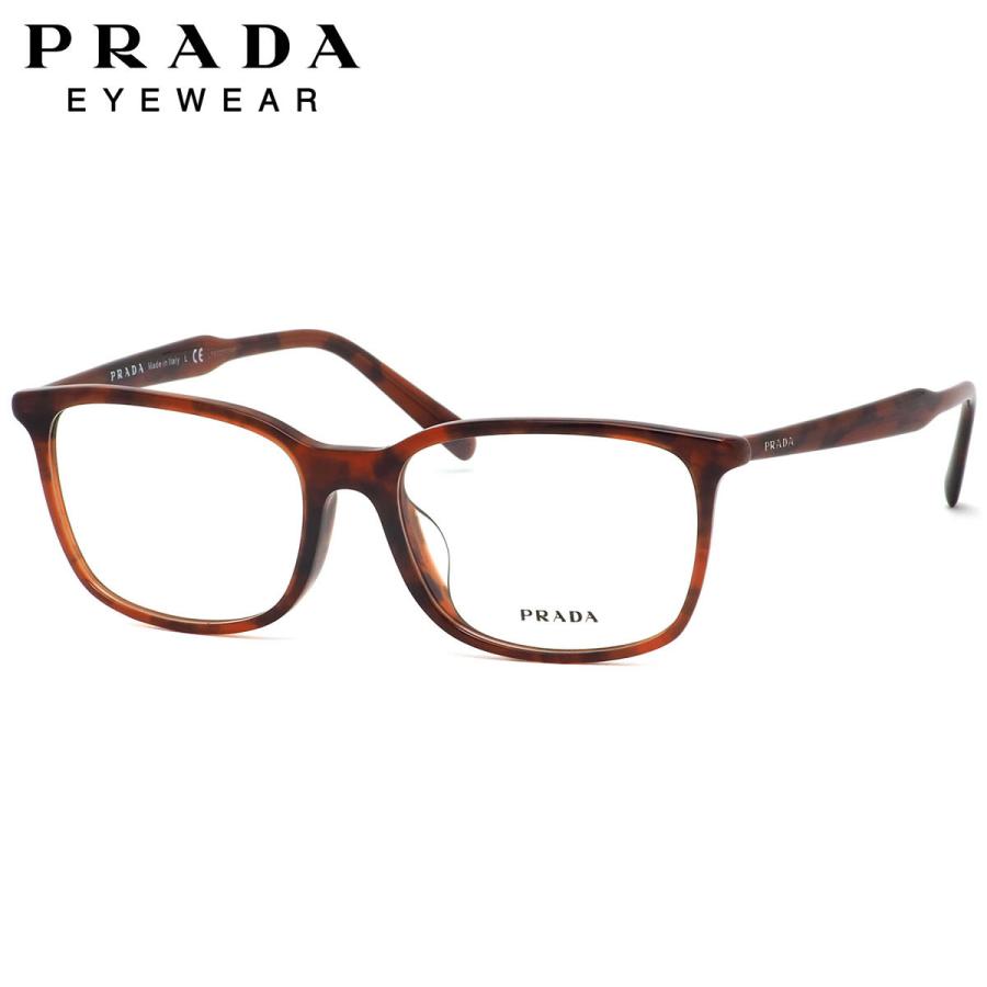 プラダ PR13XVF 5491O1 55サイズ メガネ PRADA べっ甲 レッドデミ フル