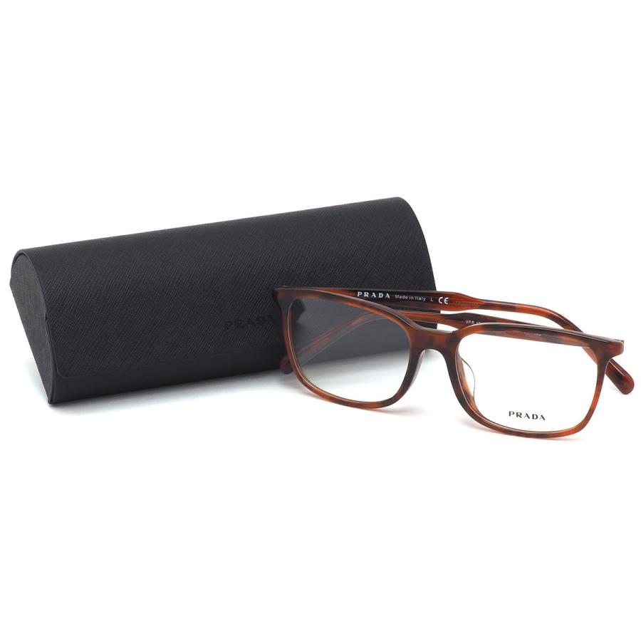 プラダ PR13XVF 5491O1 55サイズ メガネ PRADA べっ甲 レッドデミ フル