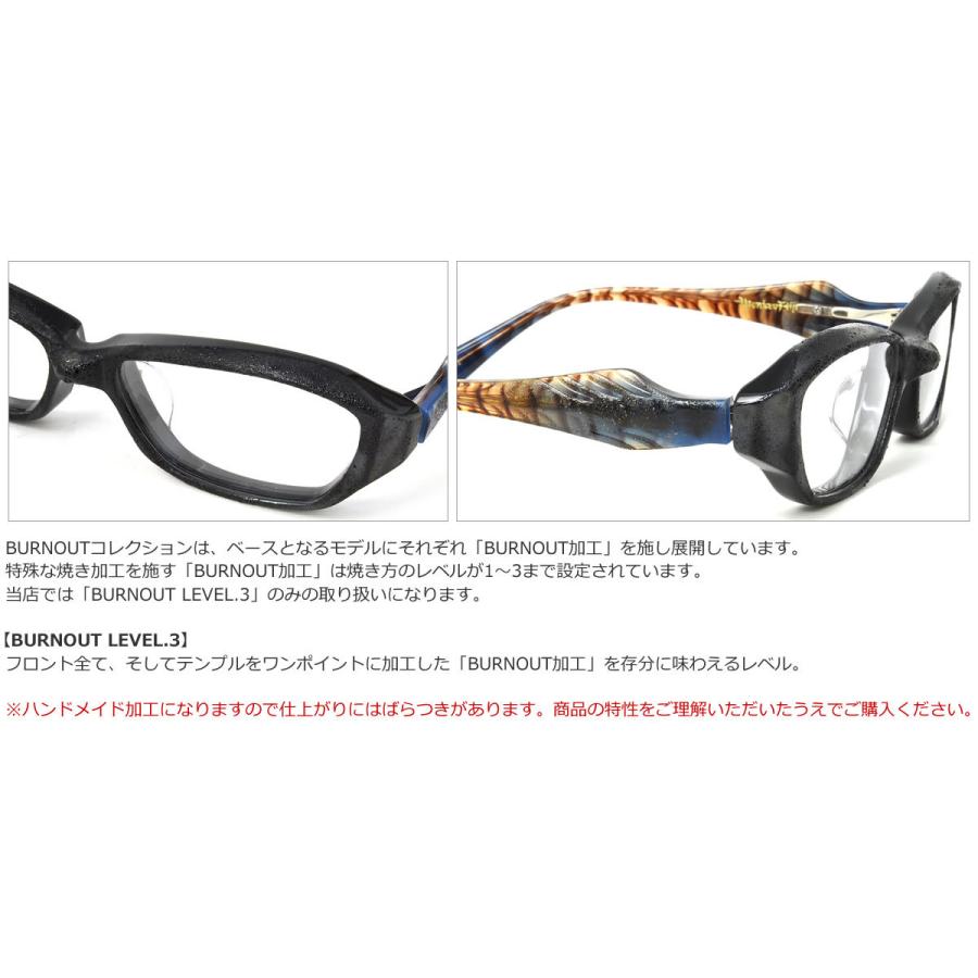 烙 C1 58サイズ Monkey Flip モンキーフリップ メガネ BURNOUT