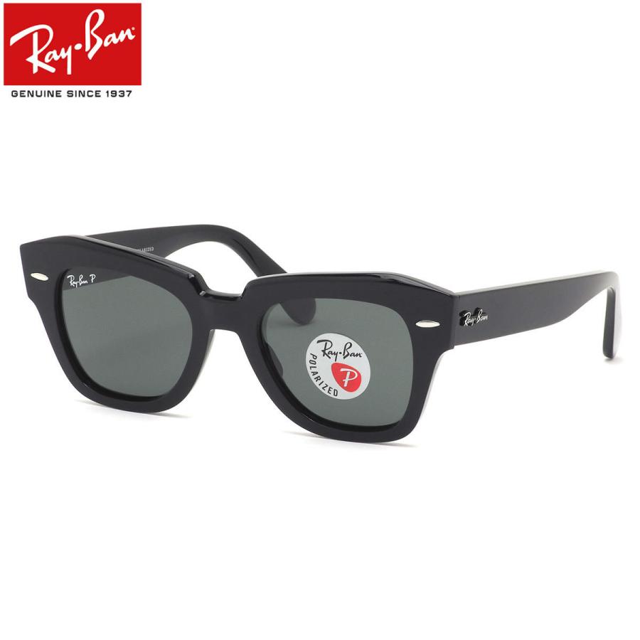 Ray-Ban レイバン サングラス RB2186 901/58 49サイズ STATE STREET ステートストリート 偏光サングラス 偏光レンズ ウェリントン ドライブ アウトドア