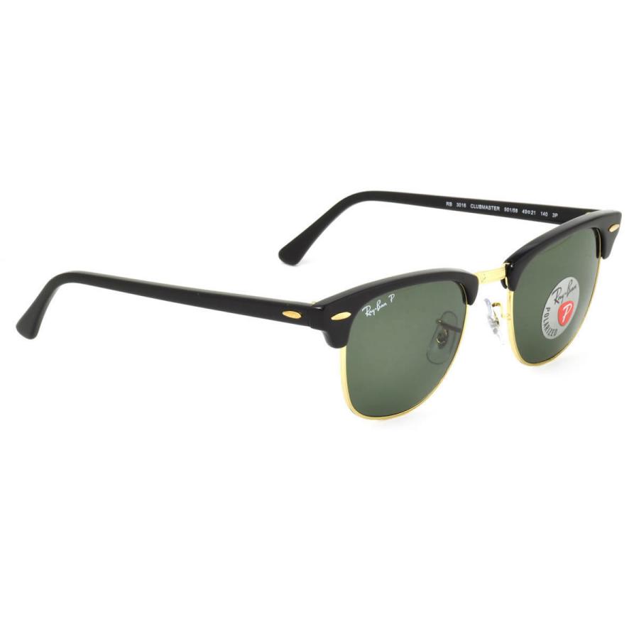 Ray-Ban レイバン サングラス RB3016 901/58 51サイズ RAYBAN CLUBMASTER 90158 サーモント ブロー 偏光レンズ 偏光サングラス ICONS アイコンの画像