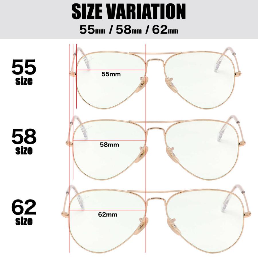 Ray-Ban サングラス RB3025 001/5F 55 58 62 レイバン AVIATOR EVOLVE 