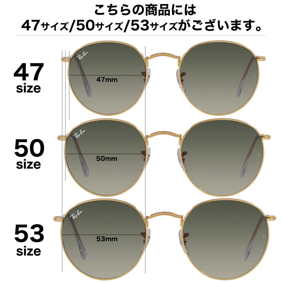 Ray-Ban レイバン サングラス RB3447 001/71 53 ROUND METAL