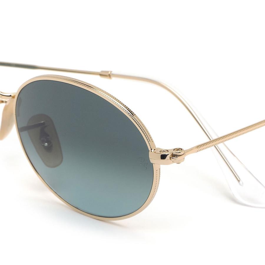 レイバン Ray-Ban サングラス RB3547 001/3M 51サイズ 54サイズ OVAL オーバル ラウンド ゴールド ブル｜thats-net｜05