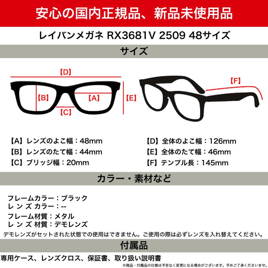 レイバン RX3681V-2509 48 ライトグレー調光サングラス ケース無し Ray-Ban（レイバン） メガネ RX3681V 2509 48 Ray-Banレイバン純正