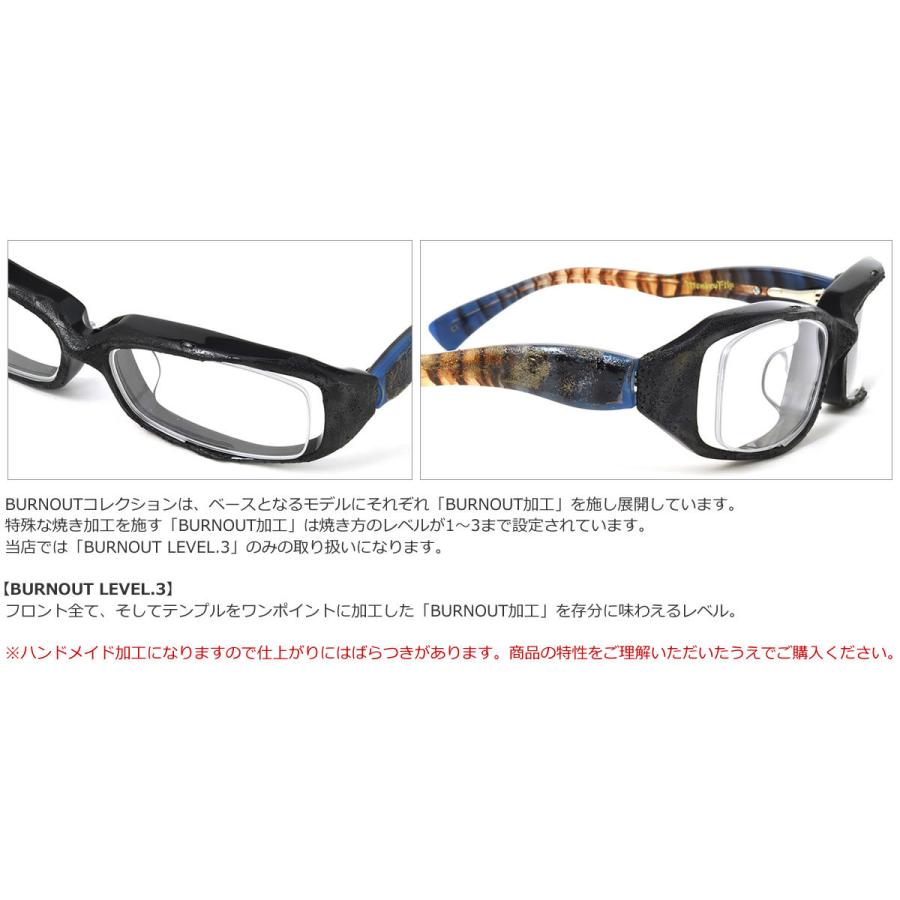 燎 C1 58サイズ Monkey Flip モンキーフリップ メガネ BURNOUT