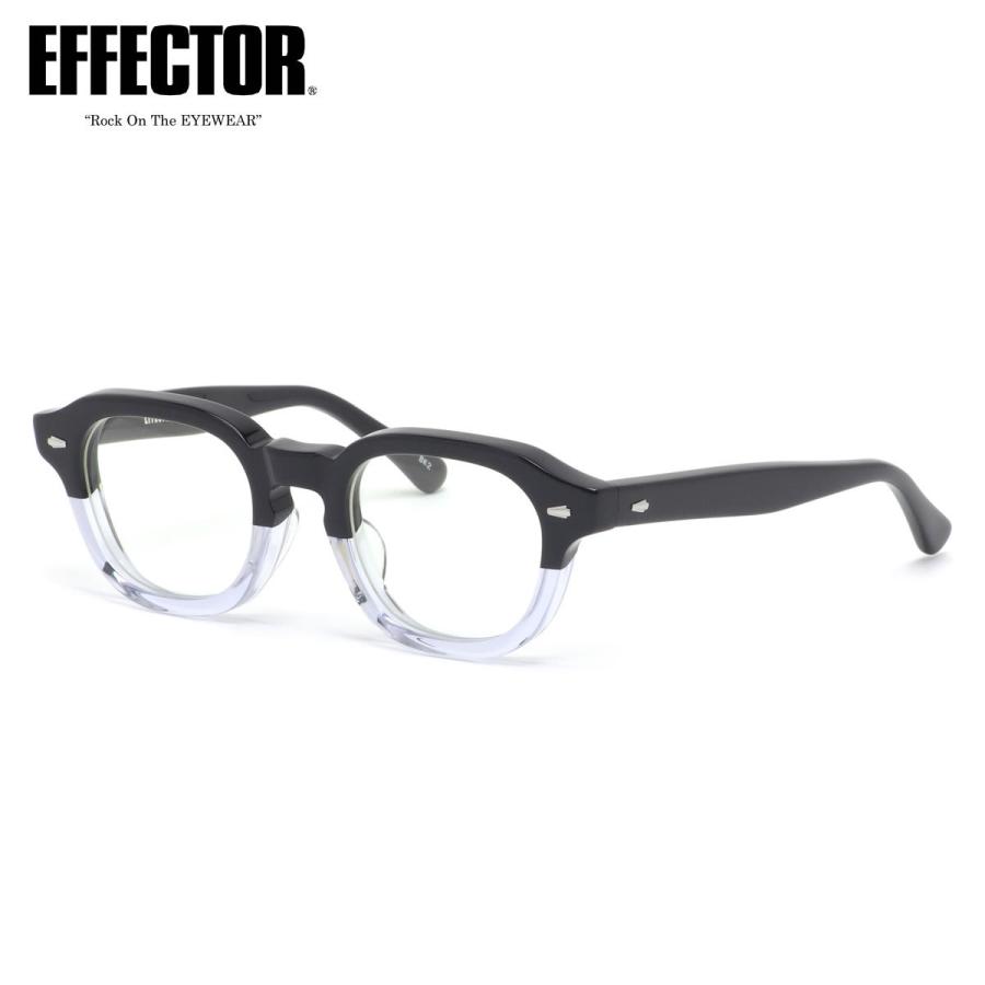 エフェクター メガネメガネ 紫外線カットレンズ付き SHOUT BK2 47