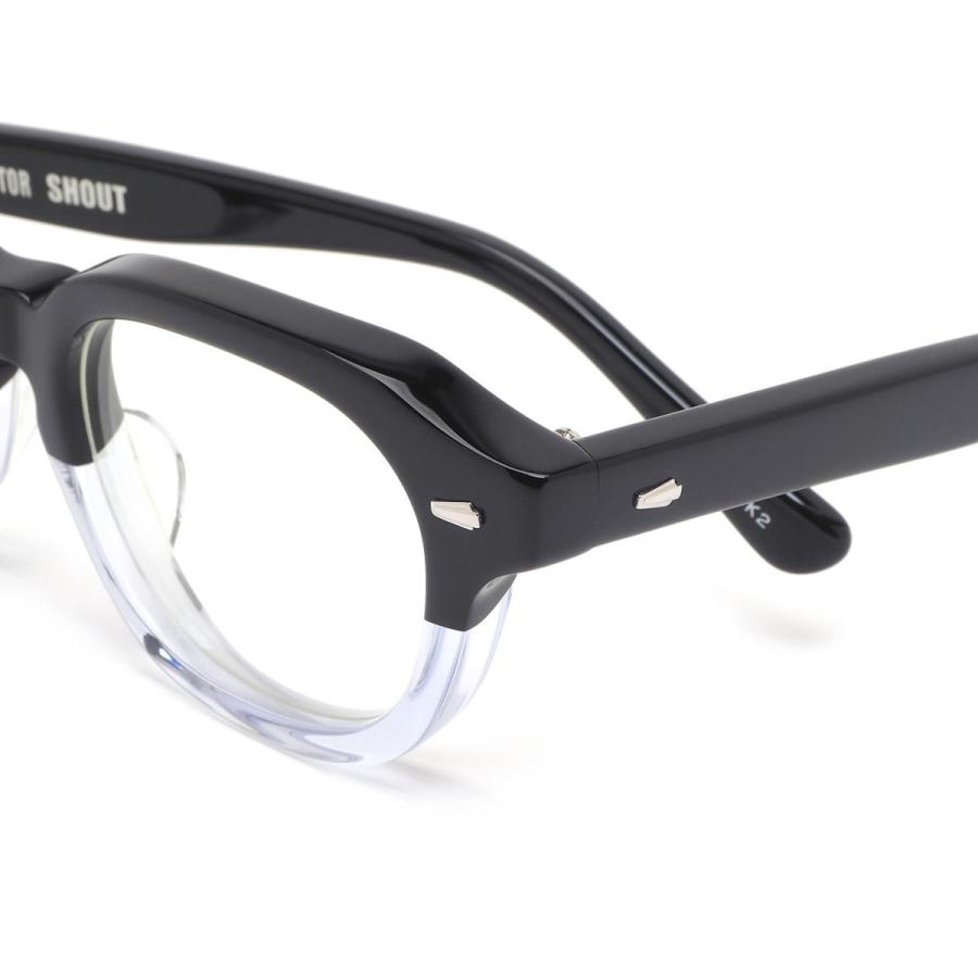 エフェクター メガネメガネ 紫外線カットレンズ付き SHOUT BK2 47  