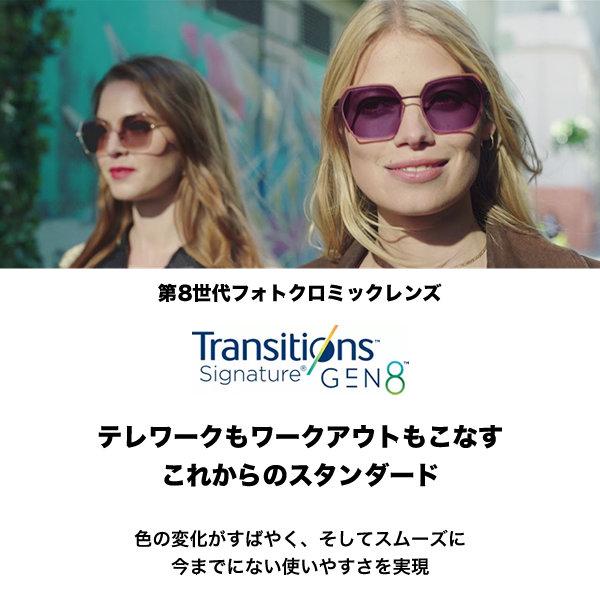 ニコン ビューフィット4-インフィニット 1.67内面非球面 調光レンズ カーブ付き対応 SSVF4-INF TR8 NIKON TRANSITIONS SIGNATURE GEN8 トランジションズ 度付き 調光レンズ