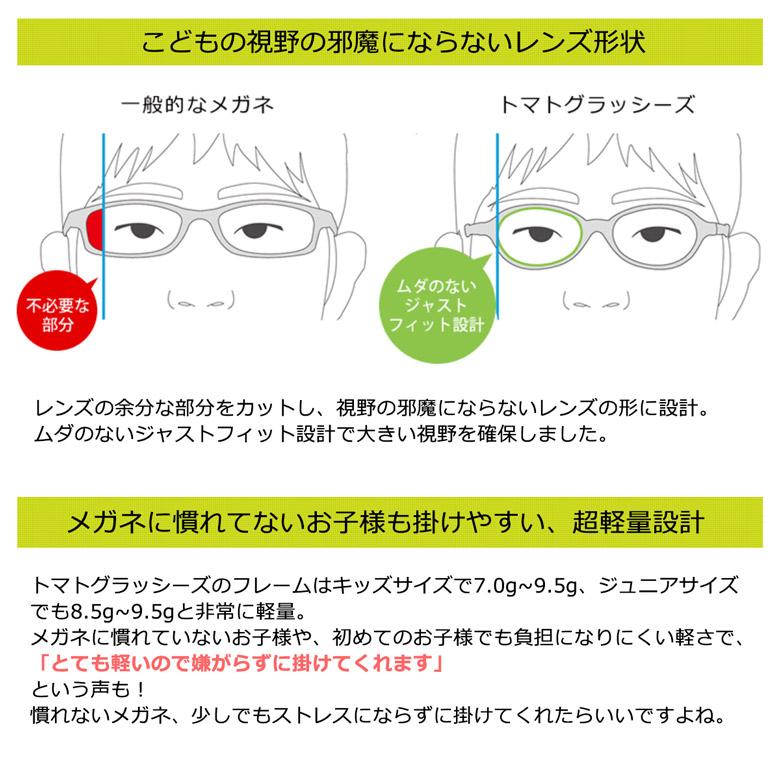 トマトグラッシーズ キッズ用メガネ TKBC 503 40 TOMATO GLASSES