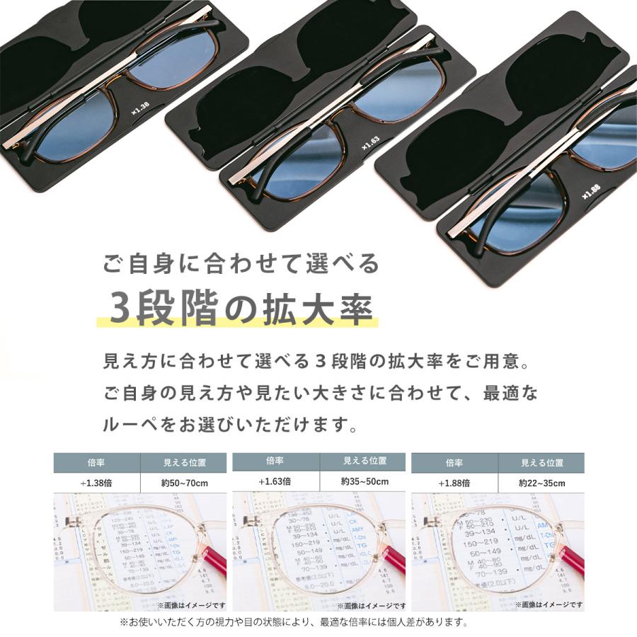 スリムルーペ SLIMLOUPE モバイルルーペ メガネ おしゃれ コンパクト ブルーライトカット 携帯 極薄 軽量 プレゼント ギフト 誕生日 敬老 [ACC] |  | 04
