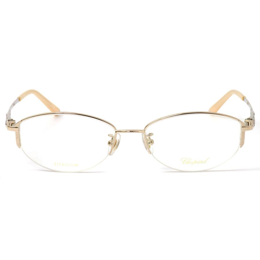 ショパール メガネ VCHD31J 0A39 53 Chopard ハーフリム 華奢 チタニウム ゴールド レディースの画像