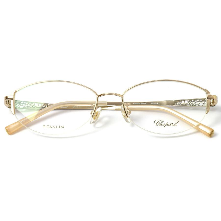 ショパール メガネ VCHD31J 0A39 53 Chopard ハーフリム 華奢 チタニウム ゴールド レディースの画像