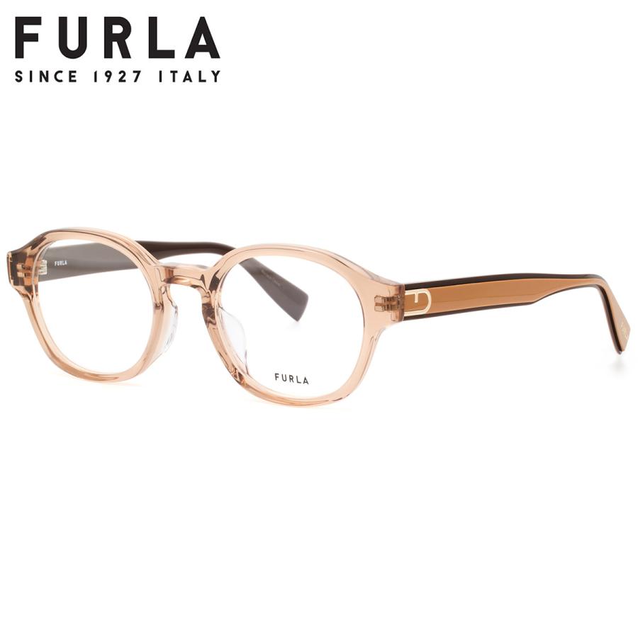 FURLA（フルラ） メガネ VFUA88J 0893 48 FURLA ブラウン アーチロゴ