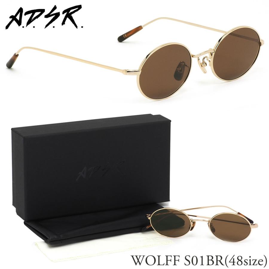 人気ショップが最安値挑戦 正規品 A D S R 即日出荷可能 度付き対応 エーディーエスアール ウォルフ 48サイズ S01br Wolff Adsr サングラス A D S R 送料無料 ラッピング 財布 帽子 ファッション小物
