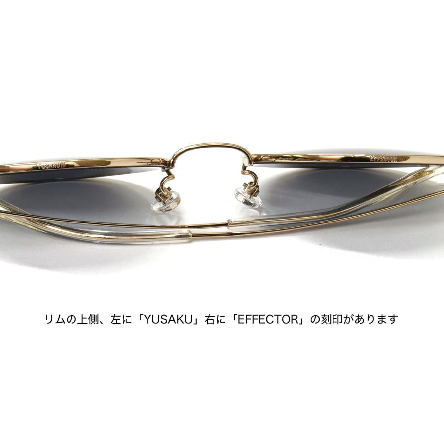エフェクター サングラス YUSAKU3 GP/DGY 51 EFFECTOR 松田優作事務所 オフィシャルコラボ ユウサク3 | EFFECTOR | 06