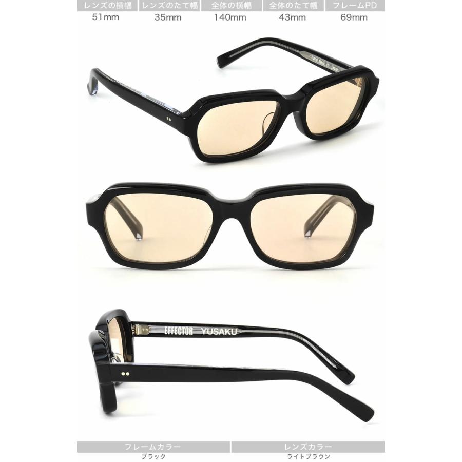 EFFECTOR × Yusaku Matsuda エフェクター サングラス YUSAKU BK 51