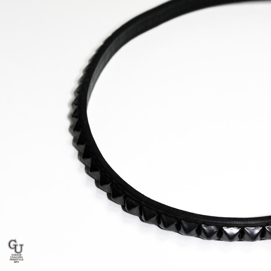ピラミッドスタッズ ウォレットコード（ブラック）10mm : ガレージ
