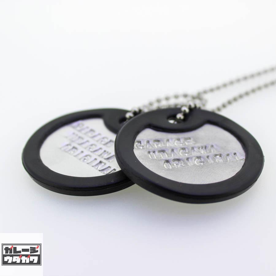 刻印無料】ラウンドTYPE：アルミドッグタグネックレス※マット加工