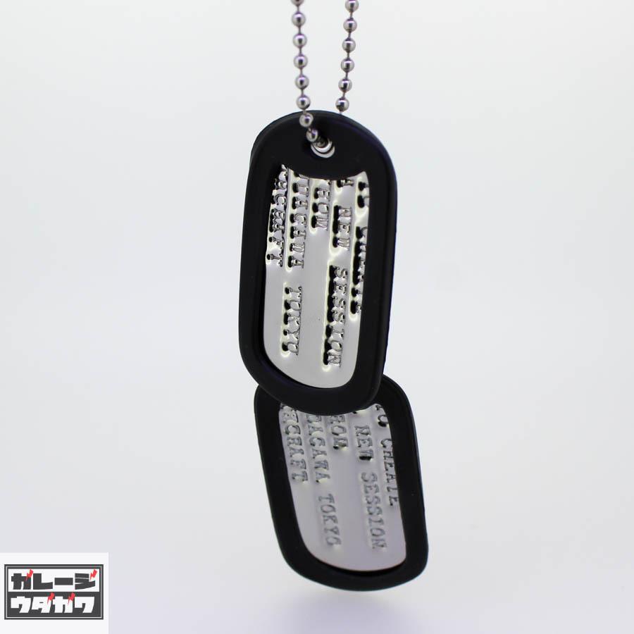 刻印無料】オリジナルドッグタグネックレス：ダブル（つや有り