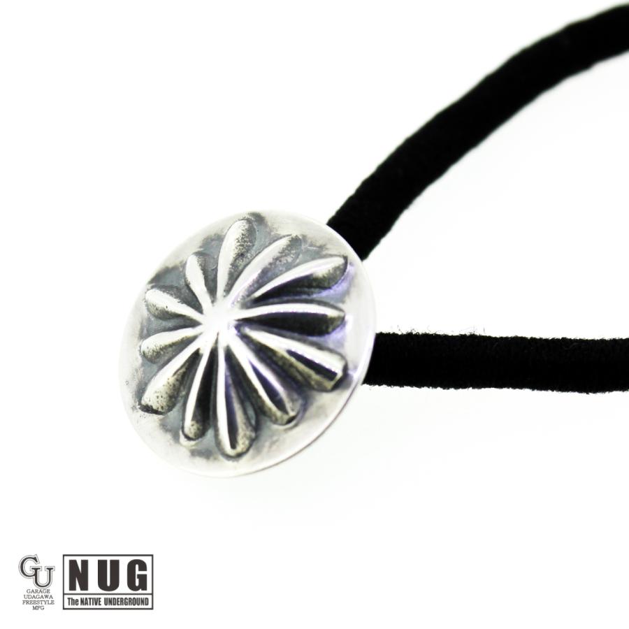 NUG】シルバー ハンドメイド コンチョヘアゴム #22 : ガレージ