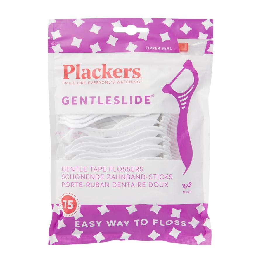 Plackers デンタルフロス ジェントルクリーンミント味 75本 テープタイプ おすすめ 歯間ブラシ 歯垢除去 口臭予防 リーチ GUM クリニカ Ciユーザーに | Plackers | 01