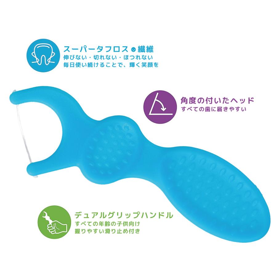 Plackers デンタルフロス マイクロクリーンキッズ フルーツ味 75本 歯間ブラシ 歯垢除去 口臭予防 リーチ GUM クリニカ Ciユーザーに | Plackers | 04