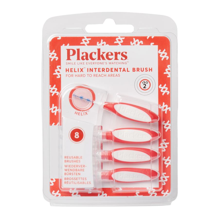 Plackers デンタルフロス タフスパイラル 歯間ブラシ 0.5mm 4S 8本 I字型 歯垢除去 口臭予防 リーチ GUM 小林製薬 ライオンのユーザーに | Plackers | 02