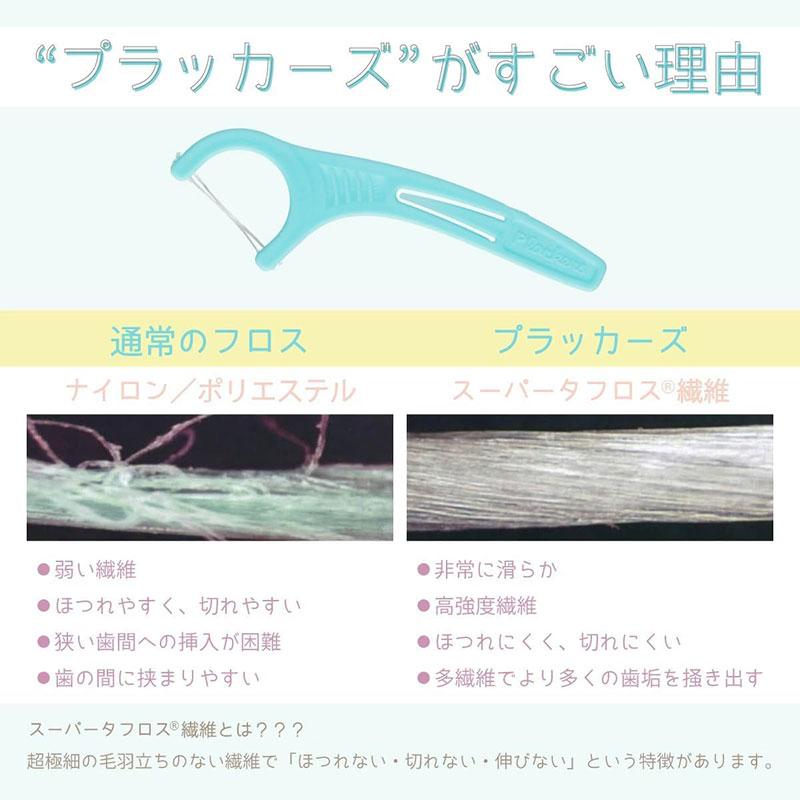 Plackers デンタルフロス タフスパイラル 歯間ブラシ 0.7mm SSS 8本 I字型 歯垢除去 口臭予防 リーチ GUM 小林製薬 ライオンのユーザーに | Plackers | 05