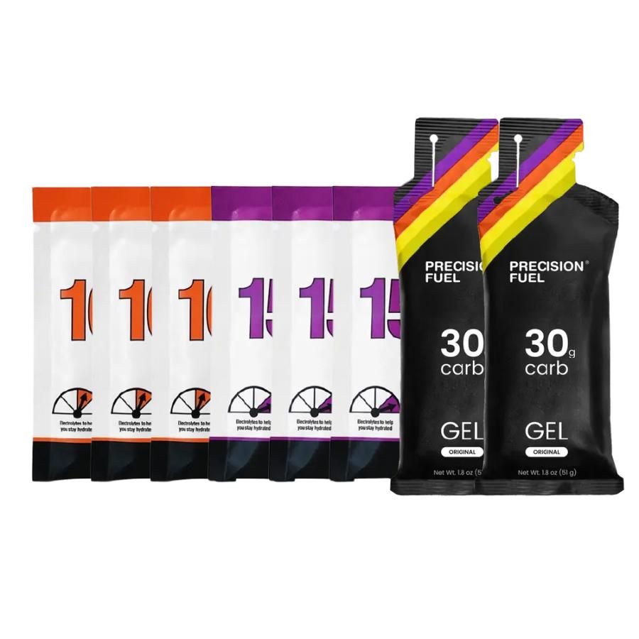 PF&H（プレシジョン） 電解質＆カーボセット 粉末 ジェル 炭水化物 ナトリウム 持久力 スタミナ対策 エネルギー 水分補給 アンチドーピング マラソン 自転車 | 