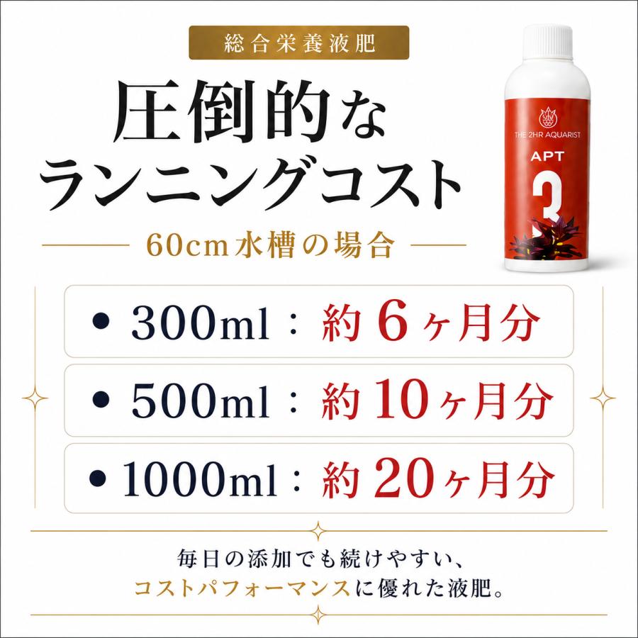水草 液体肥料 オールインワンの水草水槽用 液体栄養剤 APT COMPLETE