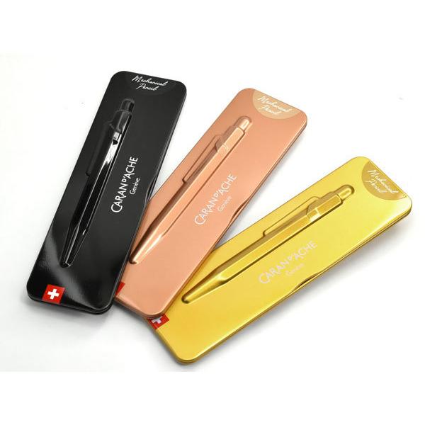カランダッシュ 849 シャープペンシル ブラック ブリュットロゼ ゴールドバー シャーペン 0.5mm MF0844-496 MF0844-997 MF0844-999 | CARAN d'ACHE | 05