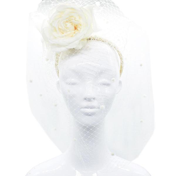 ティールブルー TIRER BLEU カチューシャ ホワイト 白 レディース 母の日 ギフト 婦人 春夏秋冬 ZY792の画像