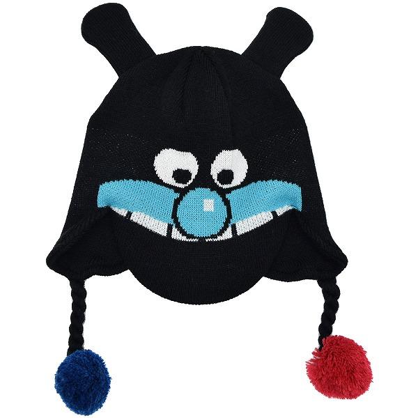 ニット帽 An ブラック 黒 バイキンマン キッズ ジュニア ファッション 帽子 防寒対策 プレゼント 誕生日 クリスマス 無料ラッピング ネット通販 秋冬 即納送料無料