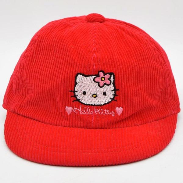 ハローキティ 猫の帽子 マスコット ハローキティ Hello Kitty キャップ レッド 赤 キッズ ジュニア
