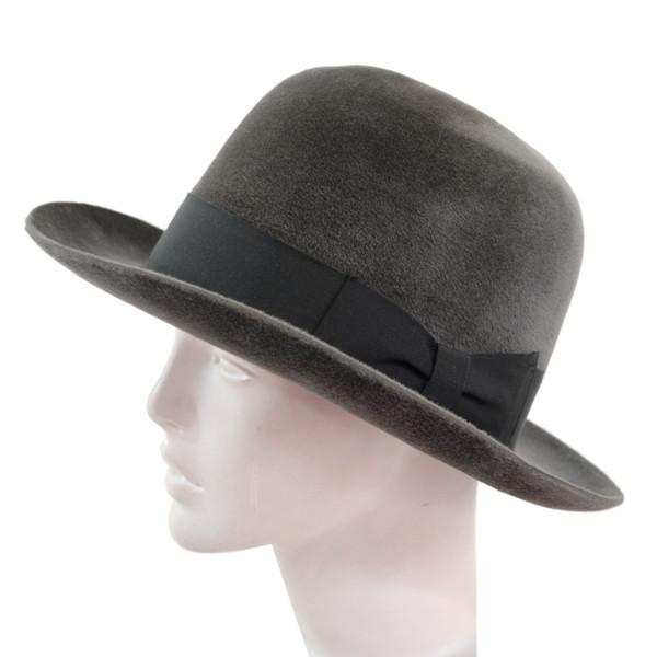 フジハット　中折帽　ダークグレー　56 楽天市場】フェルトハット 中折れハット 中折れ帽子 メンズ